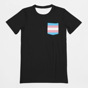 Transgender Pride Flag Pocket T-Shirt
