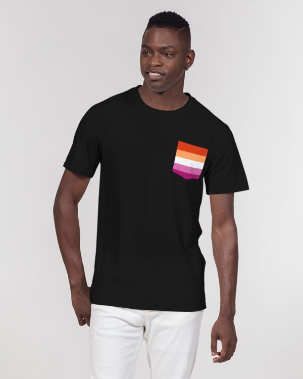 Lesbian Pride Flag Pocket T-Shirt