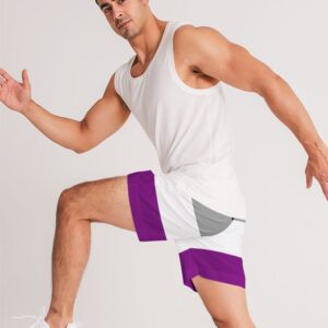 Asexual Pride Flag Men Jogger Shorts
